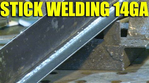 stick welder sheet metal|welding 14 gauge sheet metal.